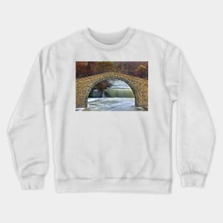 Paleomagero bridge - Grevena, Greece Crewneck Sweatshirt